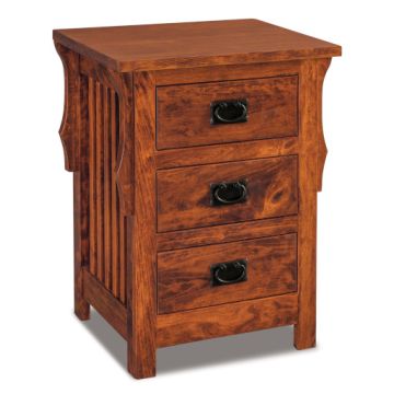 Stick Mission 3 Drawer Nightstand
