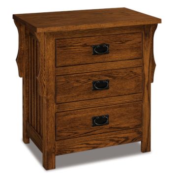 Stick Mission 3 Drawer Nightstand