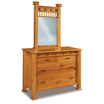 Sequoyah 4 Drawer Dresser & Mirror