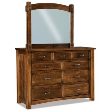 Timbra 9 Drawer Dresser & Mirror