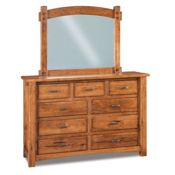 Timbra 9 Drawer Dresser & Mirror