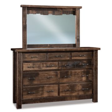 Vandella 9 Drawer Dresser & Mirror