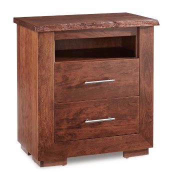 Live Wood 2 Drawer Nightstand