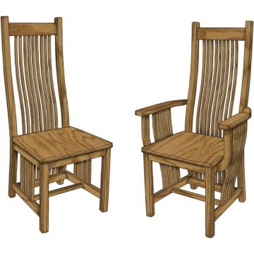 Legendary Arm & Side Chair (Desk Chair option available)