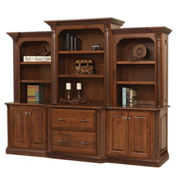 Lexington 98" Base  & 3 Piece Hutch