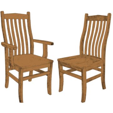 Lincoln Arm & Side Chair (Desk Chair option available)