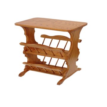 Magazine Rack Double with Hearts