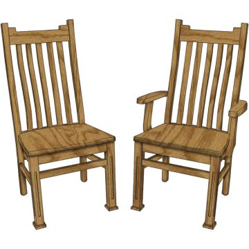 Manhattan Arm & Side Chair (Desk Chair option available)
