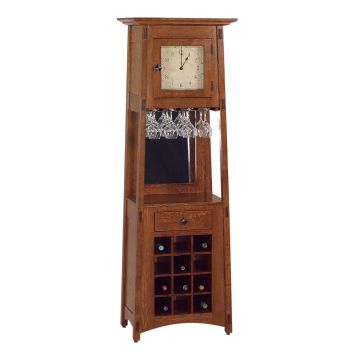 McCoy Wine Rack Clock
