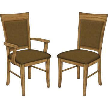 Metro Fabric Arm & Side Chair (Desk Chair option available)