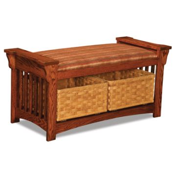Mission Slat Bench