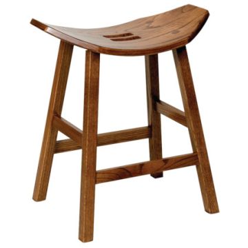 24" Mission Stationary Saddle Stool