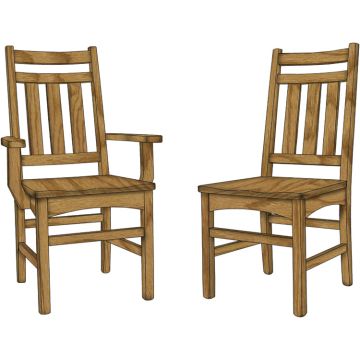 Montreal Arm & Side Chair (Desk Chair option available)