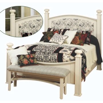 Myrtle Beach Bed w/ Fabric Headboard
