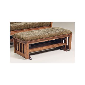 Bow Arm Loveseat Ottoman