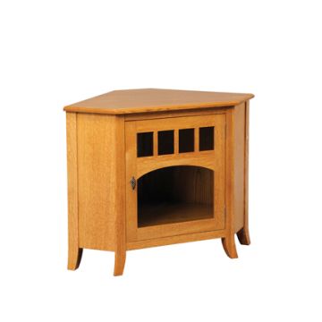 Old World Style Corner TV Stand