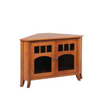 Old World Style Corner TV Stand