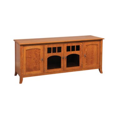 Old World Style Straight Wall TV Stand