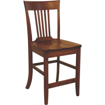 OW Shaker 5 Slat 24" Bar Chair