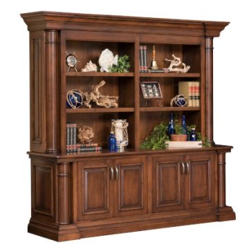 Paris Double Door Base & Bookshelf Hutch