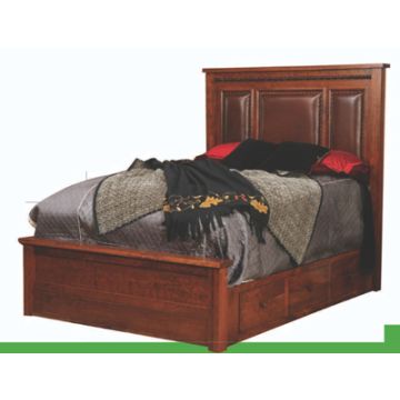 Pittsburg Bed w/ Storage Rail