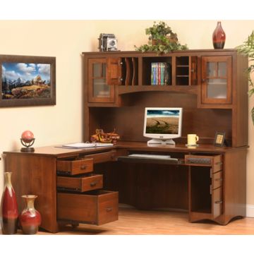 Prairie Mission L - Desk & Hutch
