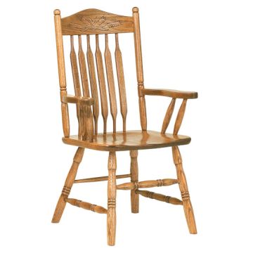 Bent Paddle Post Arm Chair