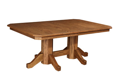 Double Pedestal Table